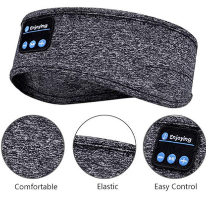 Wireless Bluetooth Sleeping Headphones Headband Thin Soft Elastic Comfortable Music Ear Phones Eye Mask for Side Sleeper Sports